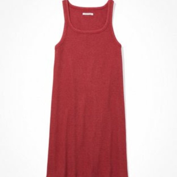 AE Waffle Scoop Neck Bodycon Mini Dress - Picture 1 of 5